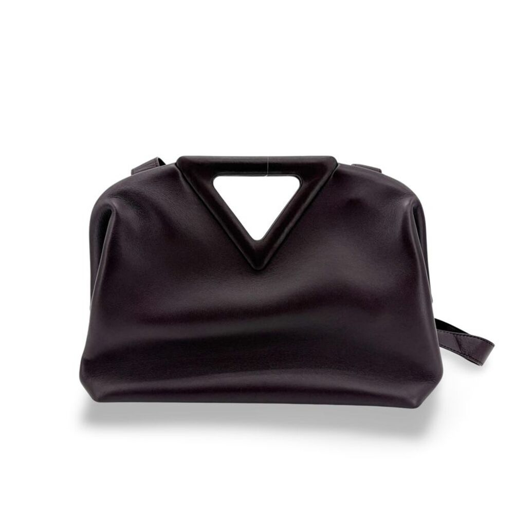 Bottega Veneta Point Leather Purple Leather Shoulder Bag Bag
